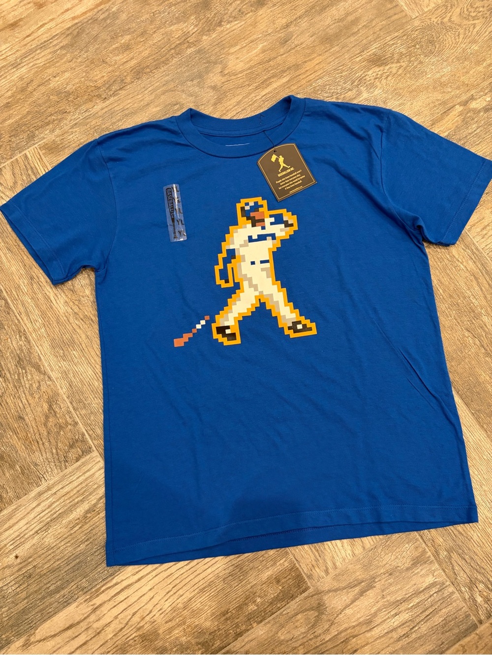 Baseballism YL NWT Ken Griffey pixelated t-shirt